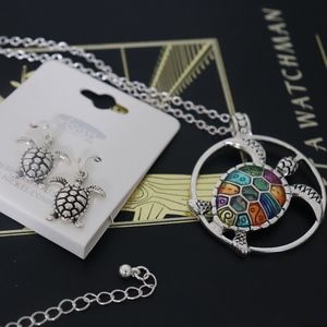 ‼️Last One‼️ Sea Turtle Necklace Earring set